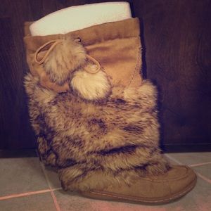 Fur Native American Inspired Winter Boots